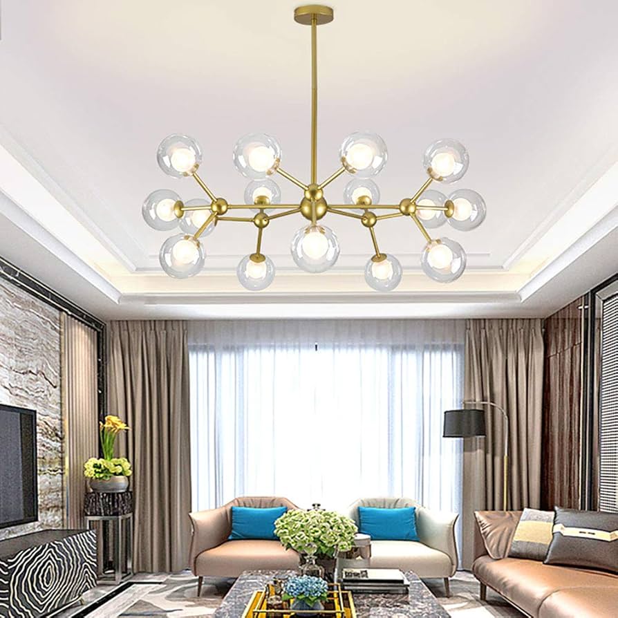 Luxury Glass Bubble Chandelier (Cluster 12-Light)